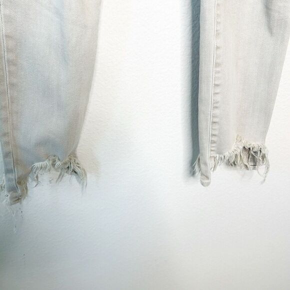 L'Agence High Line High Rise Skinny Distressed Jeans in Biscuit 24 - Picture 5 of 10